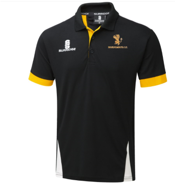 Blade Polo Shirt : Black/Amber/White