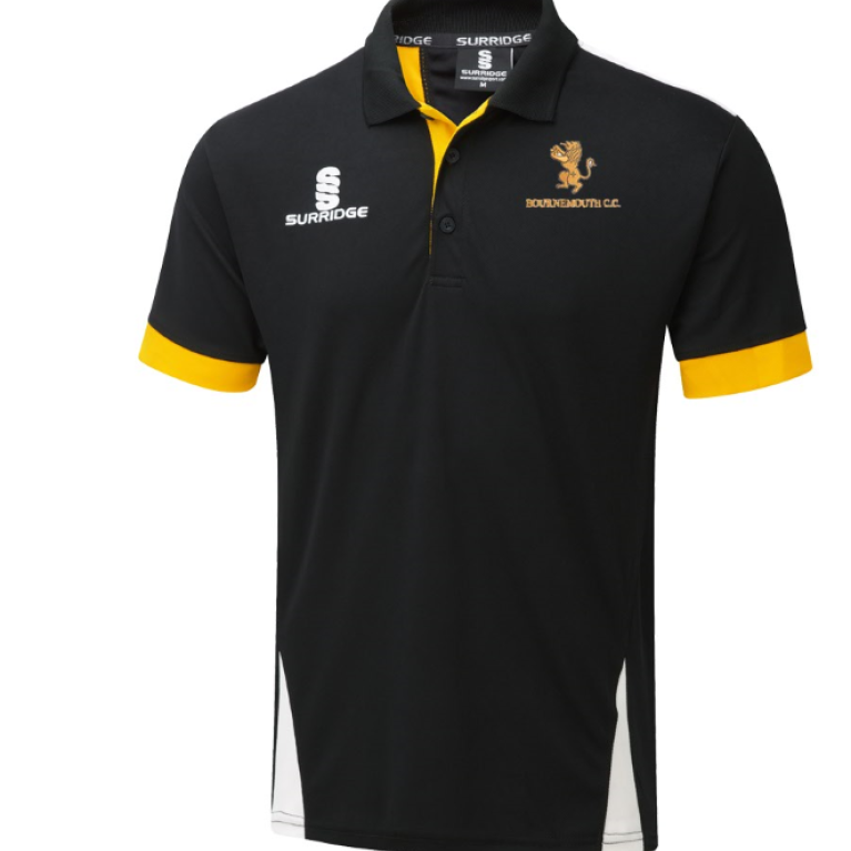 Blade Polo Shirt : Black/Amber/White