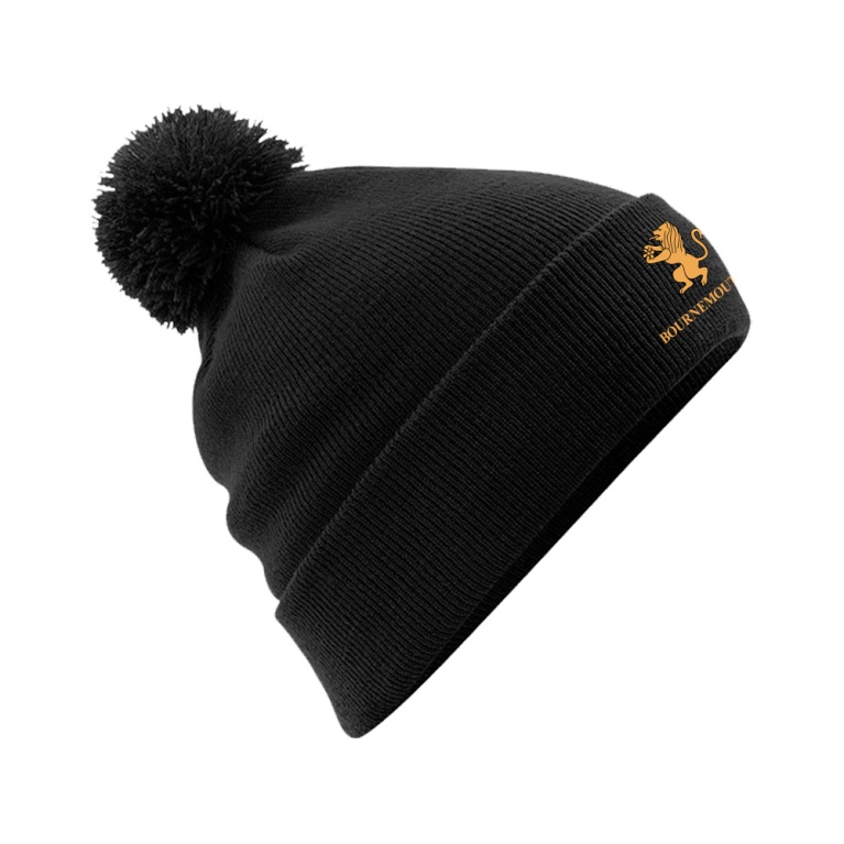 Bournemouth CC Original Pom Pom Beanie : Black